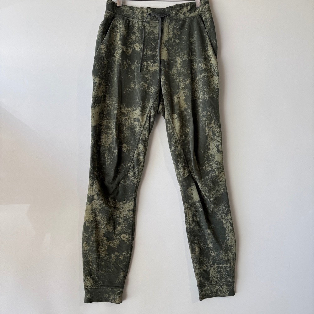 Lululemon City Sweat Jogger‎ Mens Medium Green Astral Smoked Spruce French Terry